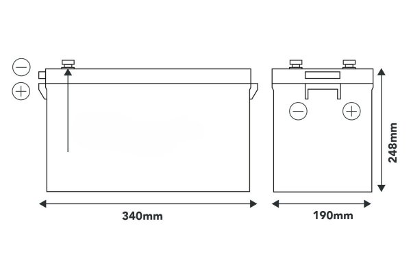 Smart Power 200Ah 12,8V BT 5.0 Heating Pack