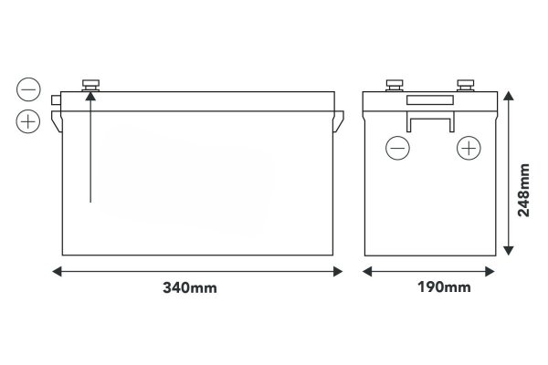 Smart Power 300Ah 12,8V BT 5.0 Heating Pack