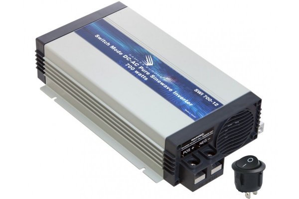 Omvormer 700W SWI-700-12 in: 12V DC uit: 230V AC sinus